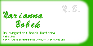 marianna bobek business card